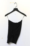 Un Morceau elastic lace asymmetric tube top UM231SZ20 black PUM38